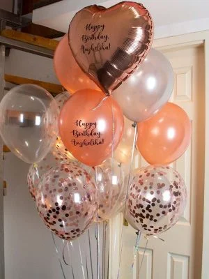 Sada přizpůsobených balonků Růžové zlato