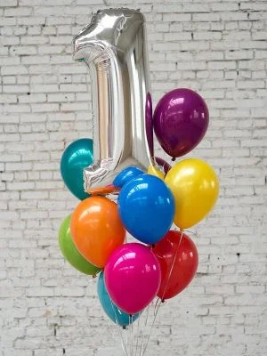 Barevná narozeninová sada balónků