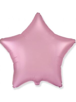 Balónek fóliový Hvězda saténová růžová 46 cm