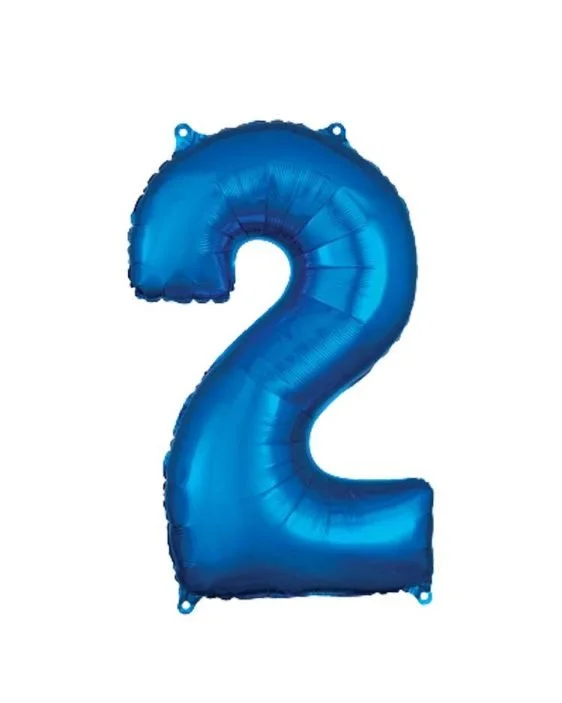 Balónek Číslo 2, Tmavě Modrý