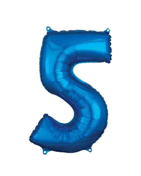 Balónek Číslo 5, Tmavě Modrý