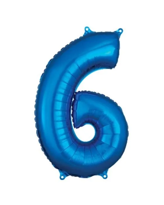 Balónek Číslo 6, Tmavě Modrý