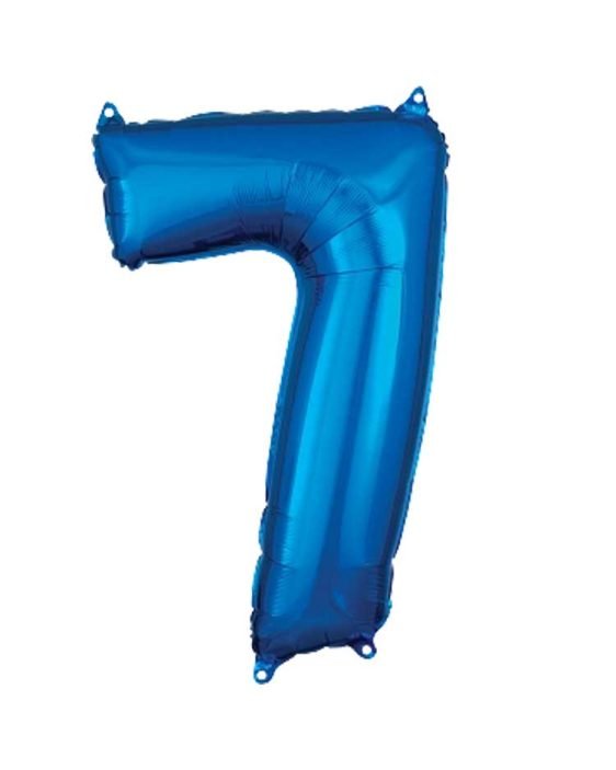 Balónek Číslo 7, Tmavě Modrý