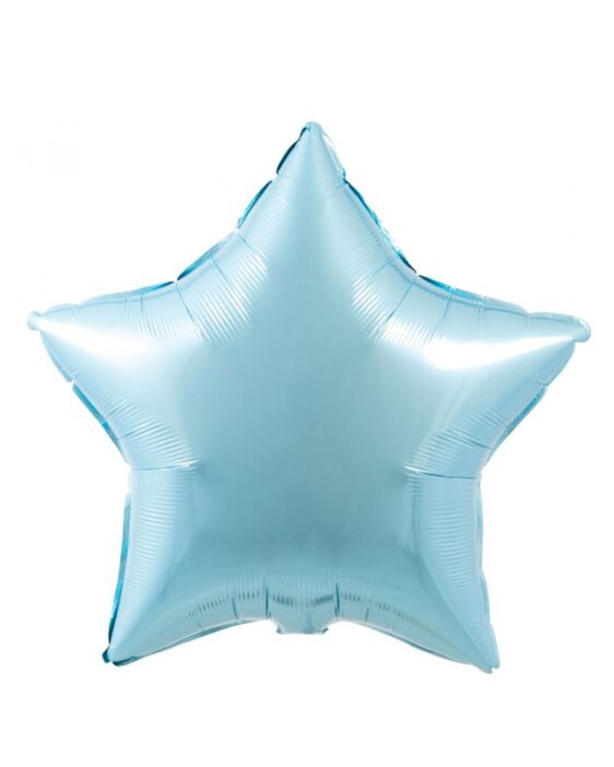 hvezda svetle modra balonek foliovy
