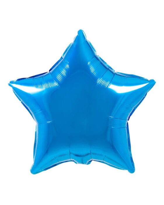 balonek foliovy hvezda modra