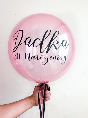 Růžový přizpůsobený balónek 51 cm