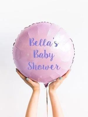 Růžový přizpůsobený fóliový balónek kruh 45 cm