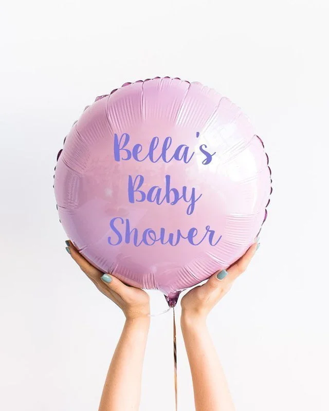 Růžový přizpůsobený fóliový balónek kruh 45 cm