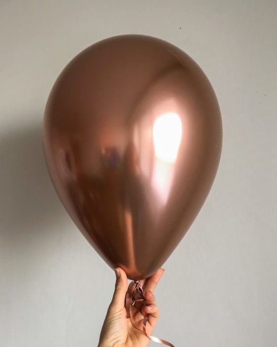 balonek ruzove zlato chrom