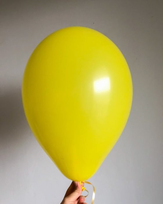 pastel yellow balloon