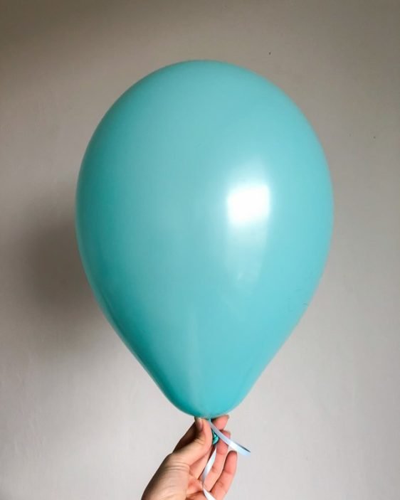 latex balloon aquamarine