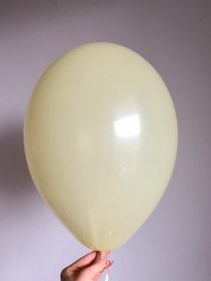 pastel yellow balloon