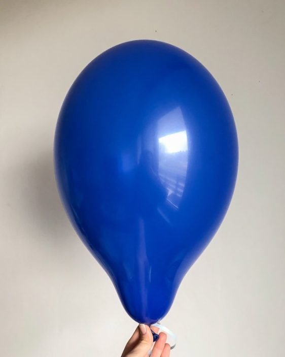 dark blue balloon with helium