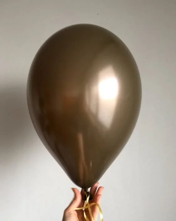 balloon metallically brown