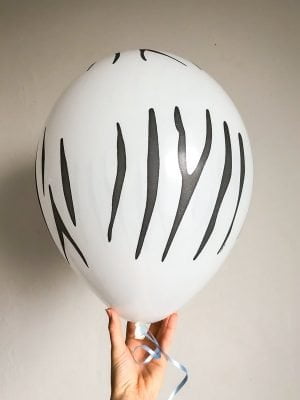 zebra balloon