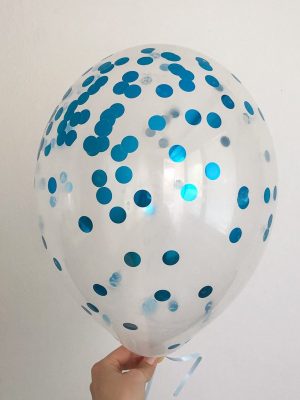 balonek s modry konfety