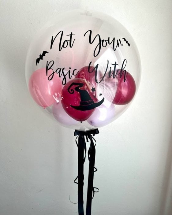 balloon with custom inscription halloween