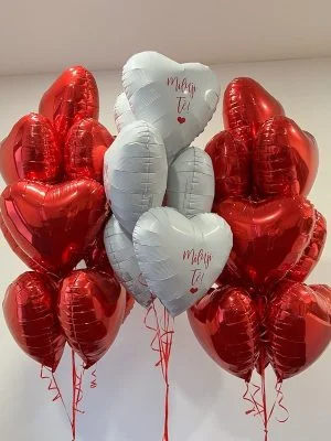 balonky srdicka s heliem