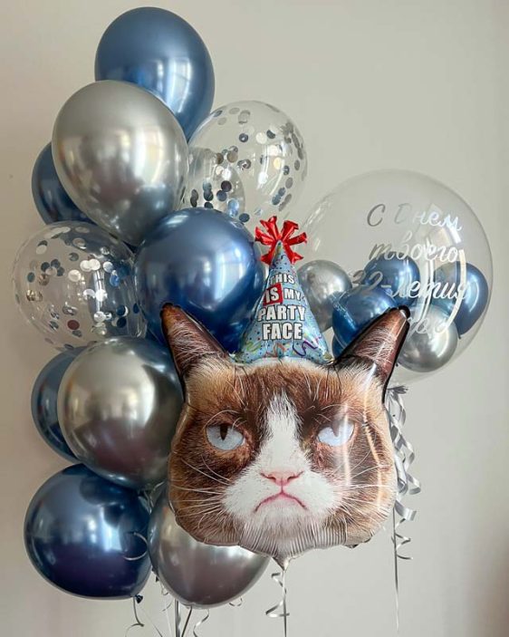 balonky s heliem Grumpy Cat