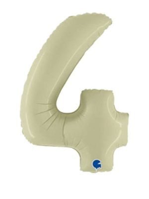 balonek cislo 4 olivovy