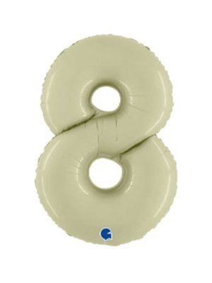 balonek cislo 8 olivovy