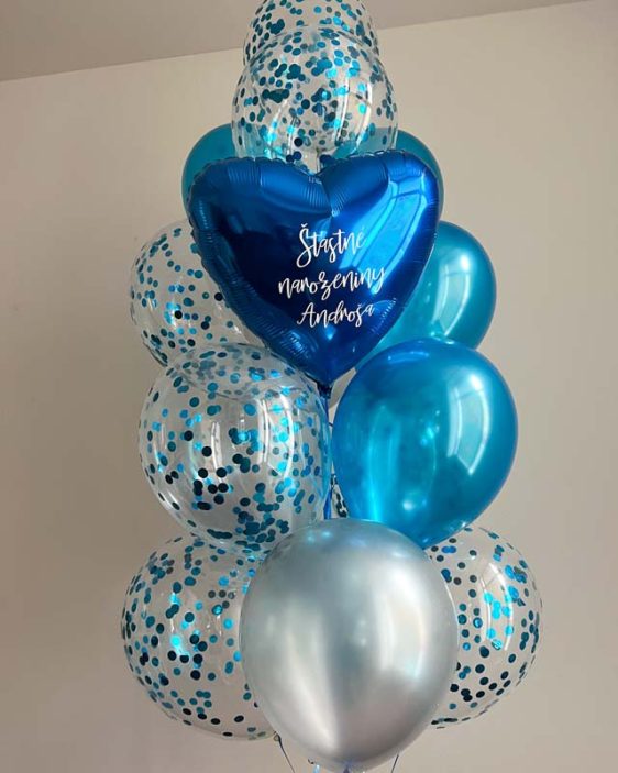 heliove balonky s konfety