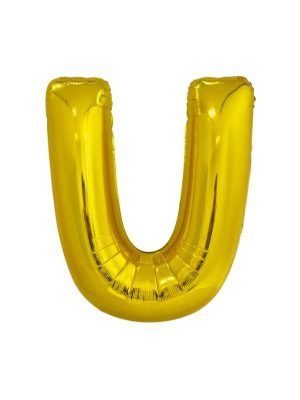 balonek zlaty pismeno U