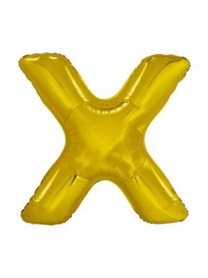 balonek zlaty pismeno x