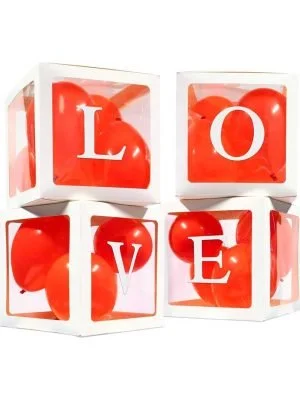 krabice s balonky love