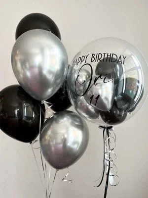 heliove balonky pro muze cerne a stribrne
