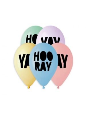 balonky s potiskem hooray