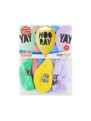 latexove balonky hooray