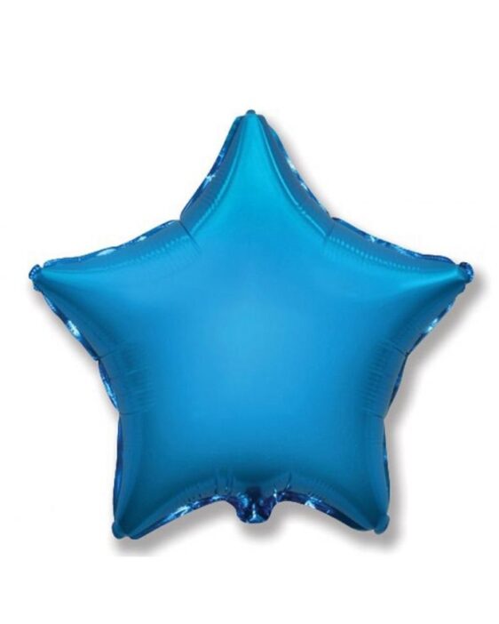 balonek hvezda modra