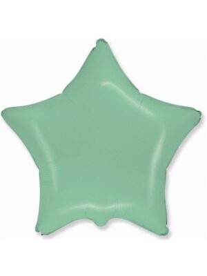 Balónek fóliový Hvězda Mátově zelená 46 cm