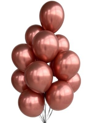 balonky chromove ruzove zlato