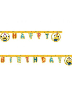 Banner - Minions 2 The Rise of Gru - Happy Birthday, 200 cm