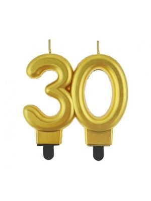 svicka na dort zlata 30