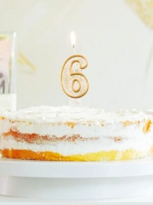 svicka na dort cislo 6