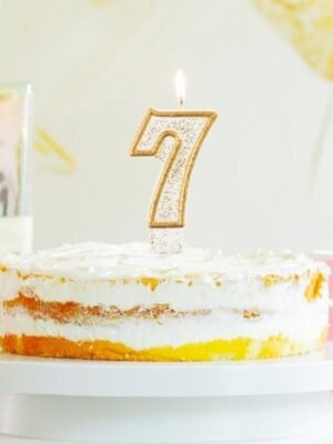 svicka na dort cislo 7