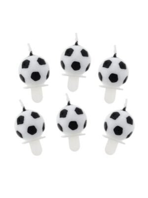 Svíčky ve Tvaru Fotbalového Míče s Držáky, 3.7 x 3.2 cm