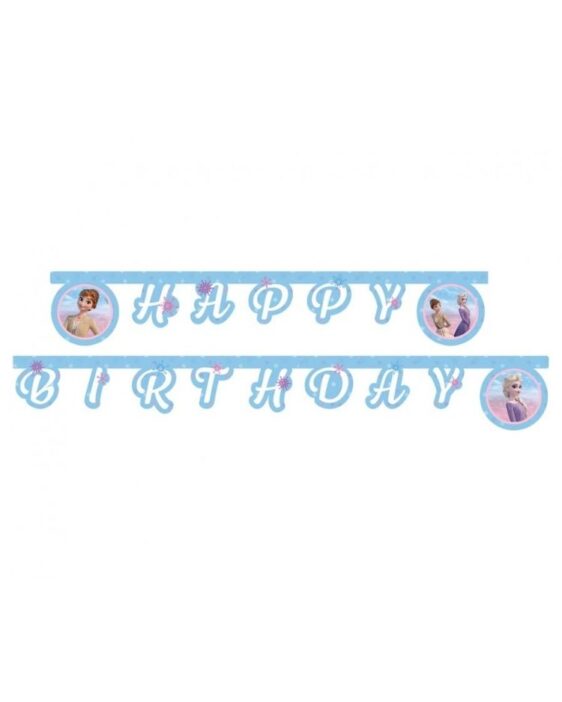 Banner 'Frozen 2: Wind Spirit - Happy Birthday', 200 cm
