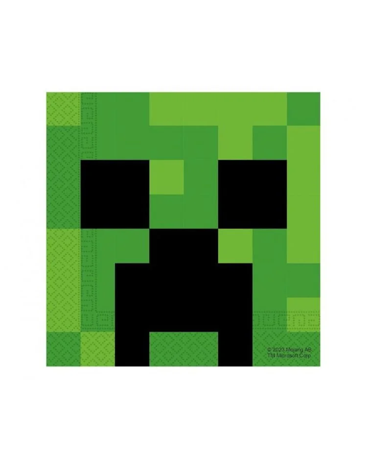 Papírové Ubrousky Minecraft - 20 ks