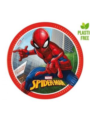Papírové talíře Spiderman Crime Fighter, 23 cm, 8 ks