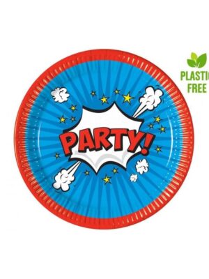Papírové talíře Boom Party, 23 cm, 8 ks