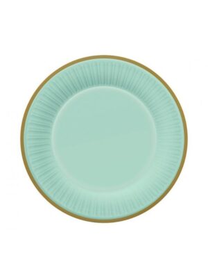 Papírové talíře Mint, 18 cm, 6 ks