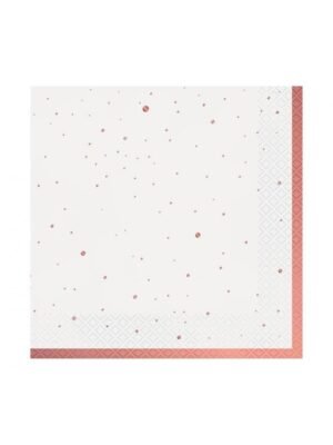 Papírové Ubrousky Celebrate (růžové zlato) - 20 ks