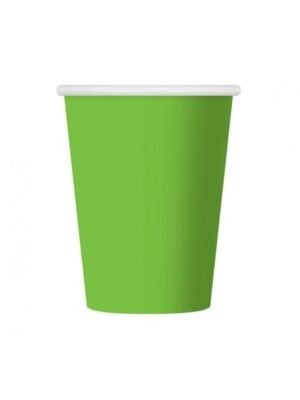 Papírové Kelímky, Barva Pistácie, 250 ml, 6 ks