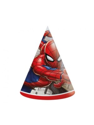 Papírové Čepičky 'Spiderman', 6 ks