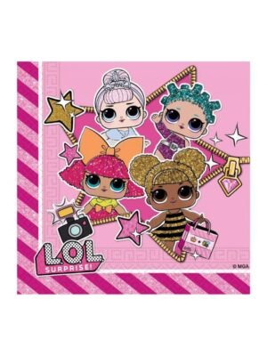 Papírové Ubrousky LOL GLITTERATI - 20 ks