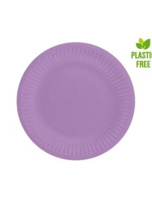 Papírové talíře levandulové, 18 cm, 6 ks
